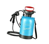Ducha presurizada para exteriores con cabezal rociado ajustable, 6 L | Gran capacidad de agua con cabezal rociado ajustable para senderismo, lavado de coche, jardín, riego y baño de mascotas