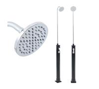 Ducha solar ampend con cabezal giratorio 9 l negro casa.pro 15.5 cm