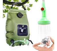 Ducha solar | de baño solar extraíble de 5 galones/20 litros con cabezal de ducha y manguera, de ducha portátil rápida - Para exteriores, playa, interior, viajes, cabaña, campo, balcón