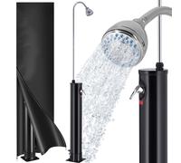 Ducha solar negra 18L con tapa