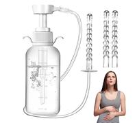 Ducha vaginal | 300 ml ducha íntima con botella recargable - y reutilizable ayuda para el lavado íntimo en casa en el baño y la ducha