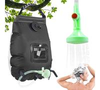 Duchas solares para camping, bolsa de ducha extraíble solar de 20 l, con cabezal de ducha y