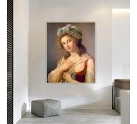 Duchesse de Guiche de Élisabeth Vigée Le Brun Lienzo impreso cuadro cuadro decoración de pared decoración del hogar sala de estar (31.5 x 39.4 in/sin marco)