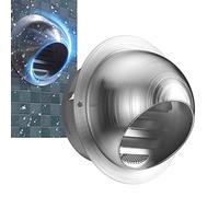 Duchunsheng Rejilla De Aireación Campana De Ventilación Redonda De Acero Inoxidable, 100mm 150mm 200mm Tapa para Salida De Humos, Protección para Desagüe, Proceso De Dibujo, Recirculación De Aire