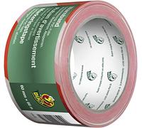 Duck 134-00 - Cinta de advertencia (PVC, 60 mm x 66 m), color blanco y rojo