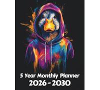 Duck 5 Year Monthly Planner: Large 60 Month Sunday to Saturday Calendar | Gift For People Who Love Farm Animals, Countryside Lovers | Ideal for ... and Busy Individuals | 8.5 x 11 Inches | v1