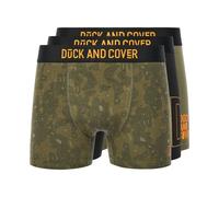 Duck And Cover Alizium Ropa Interior Hombre Algodón Shorts Bóxers 3pk Verde
