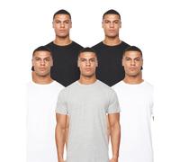 Duck and Cover Camiseta Caplaz Lisos para Hombre Pack de 5 (BG1663)