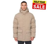 Duck And Cover Fletchley Hombre Acolchado Chaqueta Invierno Cálido Abrigo Beige