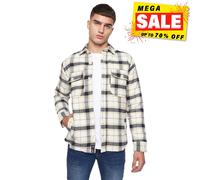 Duck And Cover Francore Hombre Sobrecamisa Informal Invierno de Cuadros Chaqueta