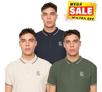 Duck And Cover Melports Hombre Manga Corta 3pk Polo Estilo Informal Surtido