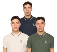 Duck And Cover Melports Hombre Manga Corta 3pk Polo Estilo Informal Surtido