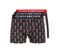 Duck And Cover Stamper 2 Ropa Interior Para Hombre Boxer Shorts 3pk Negro