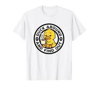Duck Around and Find out I Love Duck Lover Pato de Goma Divertido Camiseta