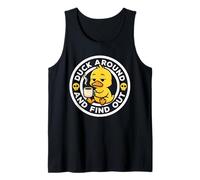 Duck Around and Find out I Love Duck Lover Pato de Goma Divertido Camiseta sin Mangas