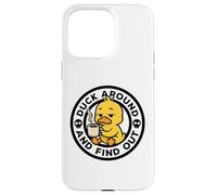 Duck Around and Find out I Love Duck Lover Pato de Goma Divertido Carcasa para iPhone 15 Pro MAX