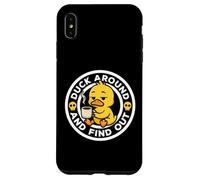 Duck Around and Find out I Love Duck Lover Pato de Goma Divertido Carcasa para iPhone XS MAX