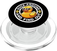 Duck Around and Find out I Love Duck Lover Pato de Goma Divertido PopSockets PopGrip para MagSafe