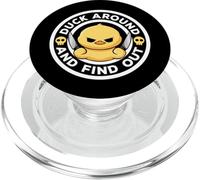 Duck Around and Find out I Love Duck Lover - Pato de Goma Divertido PopSockets PopGrip para MagSafe