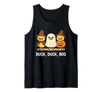 Duck Boo Funny Cute Spooky Halloween Men Women Kids Camiseta sin Mangas