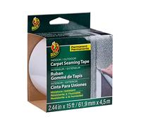 Duck Brand 442063 Cinta autoadhesiva de fibra de vidrio para alfombras, 6.44 cm por 15 pies, rollo único