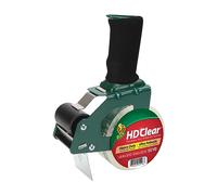 Duck Brand Foam Handle Tape Dispenser with HD Clear Packaging Tape, 1.88 Inches x 50 Yards (280737)