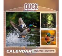 Duck Calendar 2026-2027: 18 Months of The Animal from Sep 2026 to Dec 20257,Square 8.5 x 8.5 Inches Gift For Organizing & Planning
