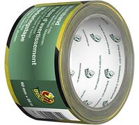 Duck 134-01 - Cinta de advertencia (PVC, 60 mm x 66 m), color negro y amarillo