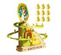 Duck Climbing Stairs - ABS, Electric Duck Toy, Kids Roller Coaster Toy | 9 Ducks with LED Flashing Lights Music, Stair Climbing Playset For Boys and Girls, Fun Indoor Activity, Safe For Children