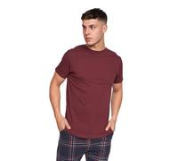 Duck & Cover - Conjunto de pijama para hombre, de algodón, parte superior inferior, informal, tallas que varían de S, M, L, XL, XXL de Clothing247, Callister/Borgoña, L