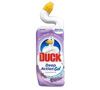 Duck Deep Action Gel - Limpiador de inodoro líquido, elimina la cal y fragancia de larga duración, lavanda, 750 ml