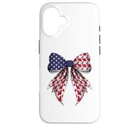 Duck Duckling Ducky 4 de julio bandera estadounidense patriótica Carcasa para iPhone 16
