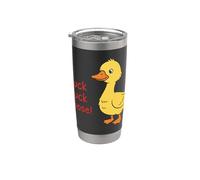 Duck Duckling Goose! Divertido dicho sarcástico patito (1) Vaso térmico de acero inoxidable de doble pared