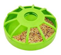 Duck Feeder - Spill Proof Non Slip UV Resistant | Parrot Feeder Pet Food Storage | Material PP 12cm Round - For Cockatiel Parrot Pigeon Home Cage Farmhouse Garden Yard Porch Patio Chicken Coop Quail P