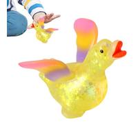 Duck Fidget Toy - Cute Duck Silicone Sensory Game | Shiny Squeeze Toys Fidget Balls for Adults, Kids, Home, Classroom, Office Travel Study Party Holiday Birthday