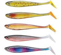 Duck Foot T Tail - Cebo suave de 9 cm y 6 g para pesca de trucha de lubina con cuerpo de PVC flexible y acción eficaz en todas las condiciones del agua (D)