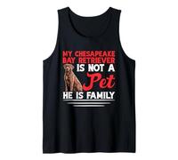 Duck Hunter Dog Dueño Familia Chesapeake Bay Retriever Camiseta sin Mangas