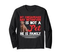 Duck Hunter Dog Dueño Familia Chesapeake Bay Retriever Manga Larga