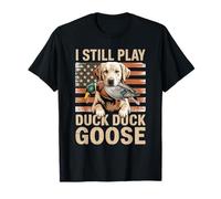 Duck Hunting Funny Retriever Dog Hunter Art Camiseta