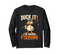 Duck It I'm Going Pesca Pescador de Fin de Semana Manga Larga