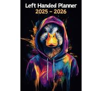 Duck Left Handed Planner: 2 Year Weekly Sunday to Saturday Calendar | Gift For People Who Love Farm Animals, Countryside Lovers | For Back To School, Office, Work | 6 x 9 Inches | v1