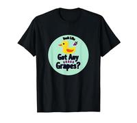 Duck Life: ¿Tienes Uvas? Divertido Meme Humor para los Amantes de los Patos Camiseta, Hombre, Negro, S