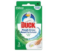 Duck Limpiador y descalcificador de inodoros Fresh Strips de pino, 3 tiras