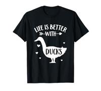 Duck Lover Gift 'Life Is Better With Ducks' Fun Animal Duck Camiseta