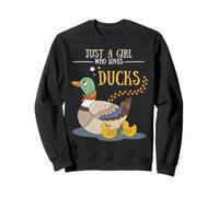 Duck Lover Just A Girl Who Loves Ducks Animals Women Kids Sudadera