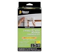 Duck MAX Strength - Kit de Aislamiento de Ventana, se Adapta a Puertas de Patio y Ventanas Grandes, Aislante de película retráctil para Interiores, Cinta de Sellado de Ventana incluida, 84 x 120