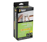 Duck MAX Strength - Kit de Aislamiento térmico para Puertas de Patio y Ventanas Grandes, Cinta Adhesiva incluida, 84 x 120 Pulgadas, Transparente, 2 Unidades