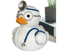 Duck Money Bank, Colorful Shelf Decorations, Resin Indoor Home Decor, 5,51 x 5,51 x 6,3 pulgadas Funny Duck Statue for Living Room, Bedroom and Coin Storage Display