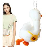 Duck Plush Charm, dibujos animados Plush Animal Ornament, Stuffed Duck Colgante, lindo Duck Keyring colgante, llavero de Plush Duck for Handbag, Men and Women Duck Charm, Lovely Duck Pendant, Duck