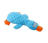 Duck Plush Dog Toy with Squeaker - Cute Duck Puppy Teething Chewing Plush Toys with Built-in Squeaker for All Breed Sizes To Keep Them Busy, Interactive Stress Relief Toy for Pets